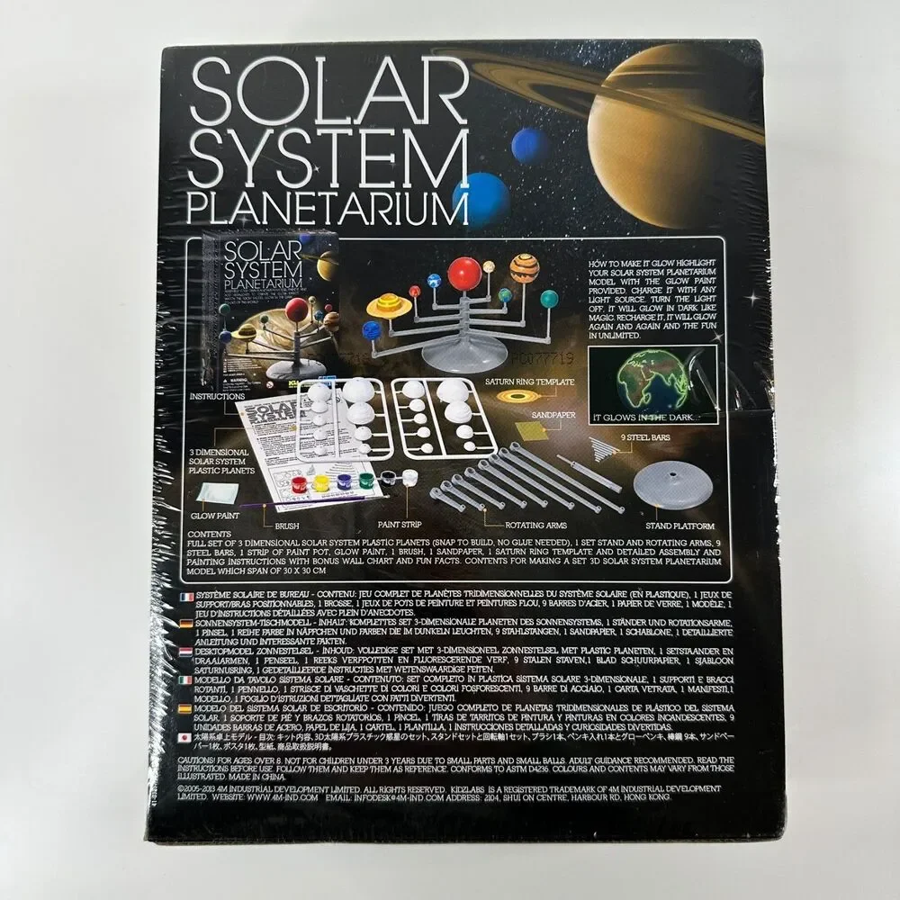 4M KidzLabs Solar System Planetarium Model Kit NEW Sealed STEM Science Toy Gift